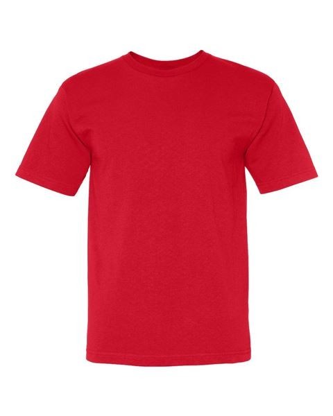 Gildan Classic Men’s T-Shirt, Large – Red -6 Pack