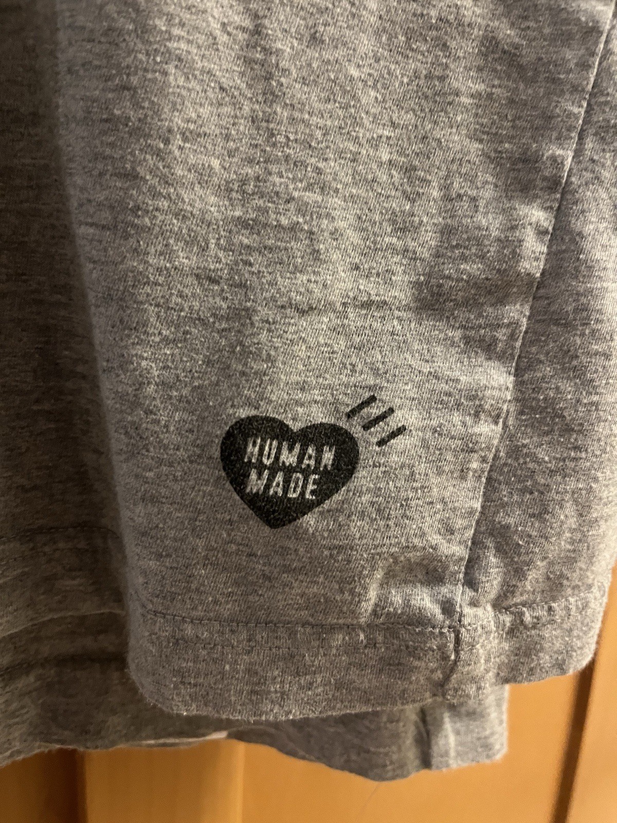 HUMAN MADE Plain Gray Shirts - THREE Size (M) Medium T-shirts - NIGO Streetwear gallery