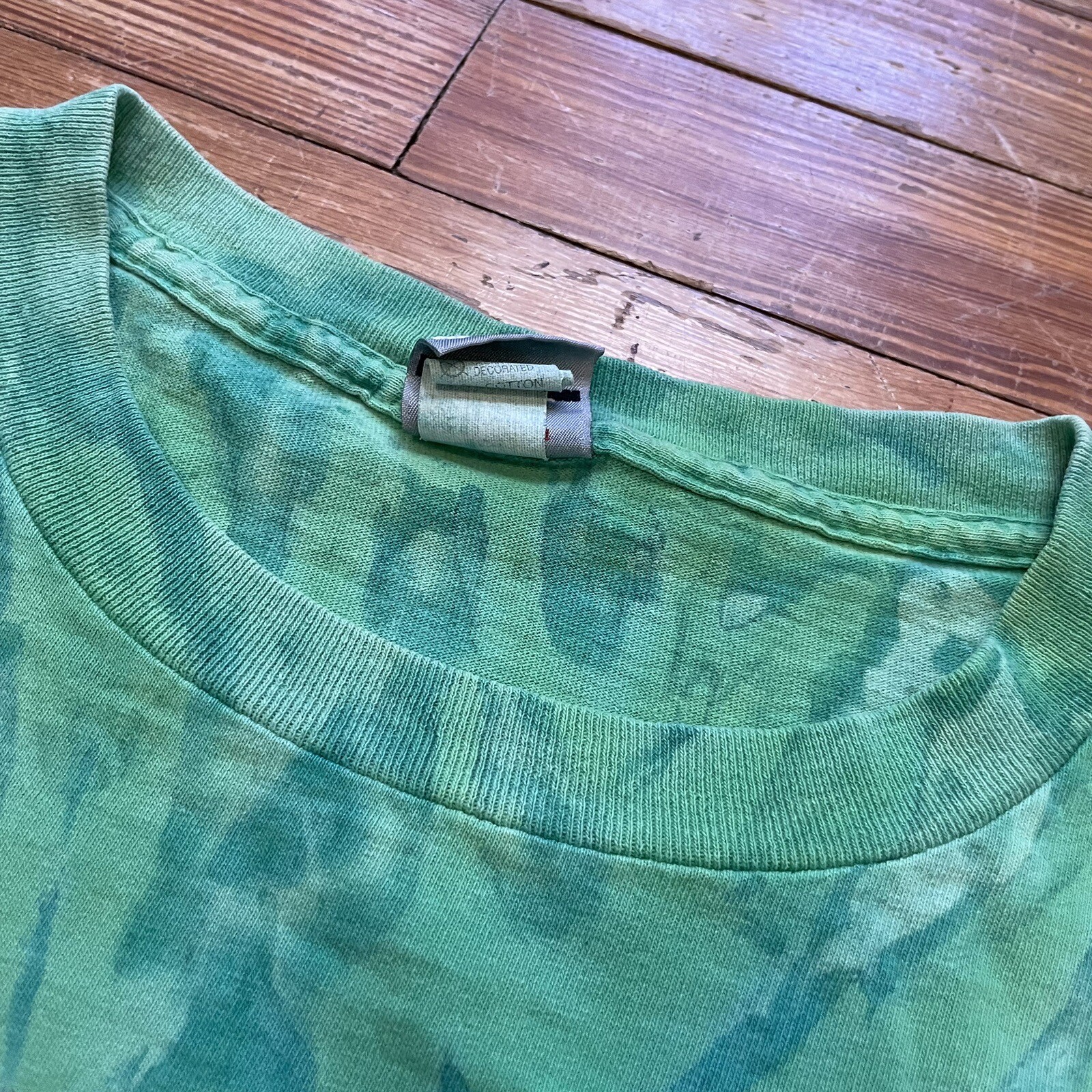Vintage 90s Ocean Pacific T Shirt Size Large XL Surf Beach OP Tie Dye Art AOP gallery
