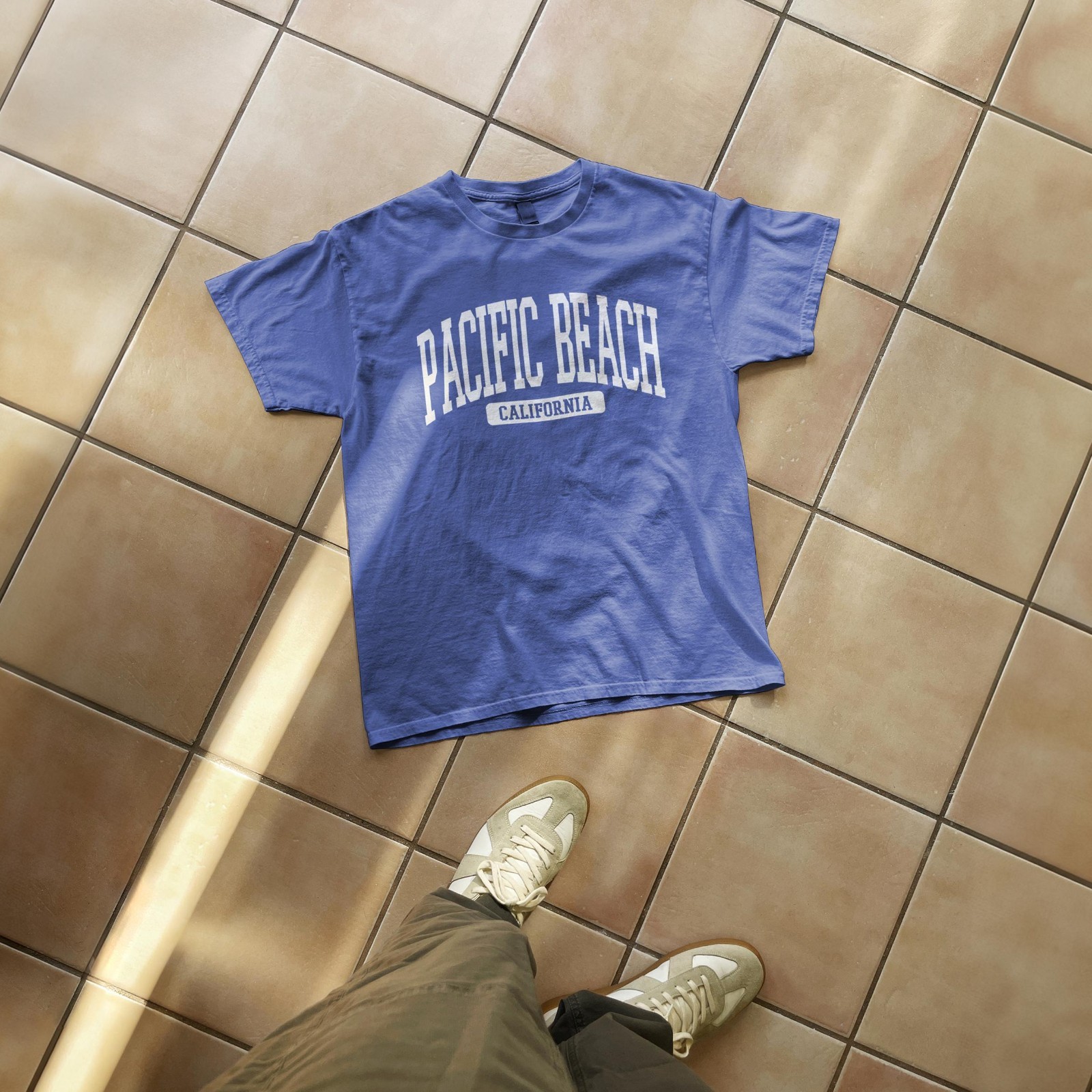 Pacific Beach California Souvenir Beach, Aesthetic, Retro T-Shirt gallery