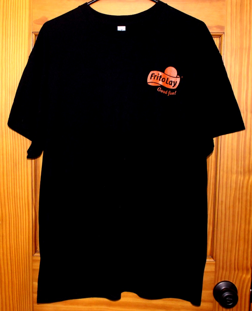 Frito Lay Lot (2) XL T-shirts Both feature Chester Cheetah Black & Blue gallery
