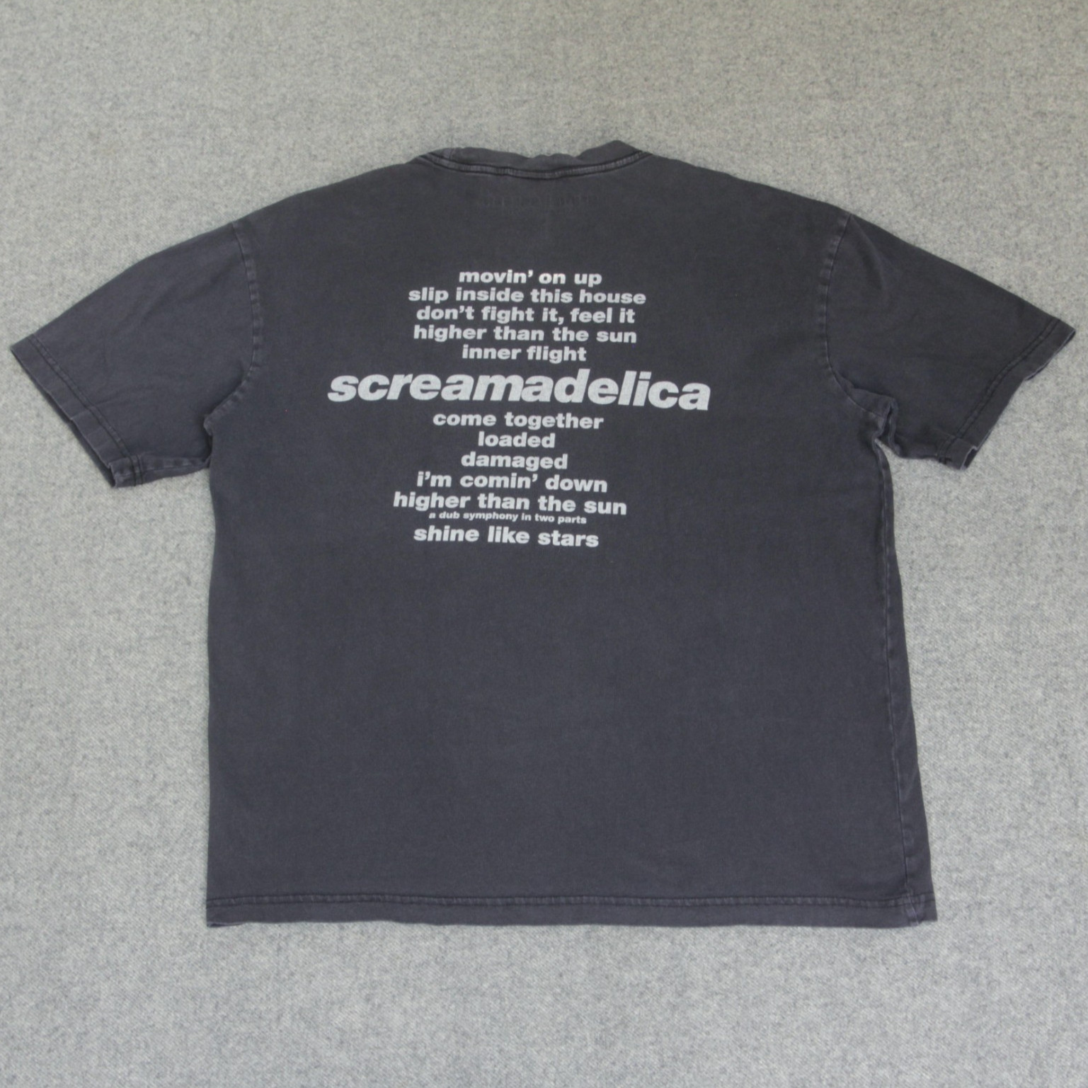 H&M Primal Scream T Shirt M Screamadelica Album Tracklist Merch Rock Band Tee gallery