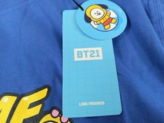BTS BT21 Official Passionate Puppy Chimmy Bon Voyage T-Shirt by Line Friends NWT