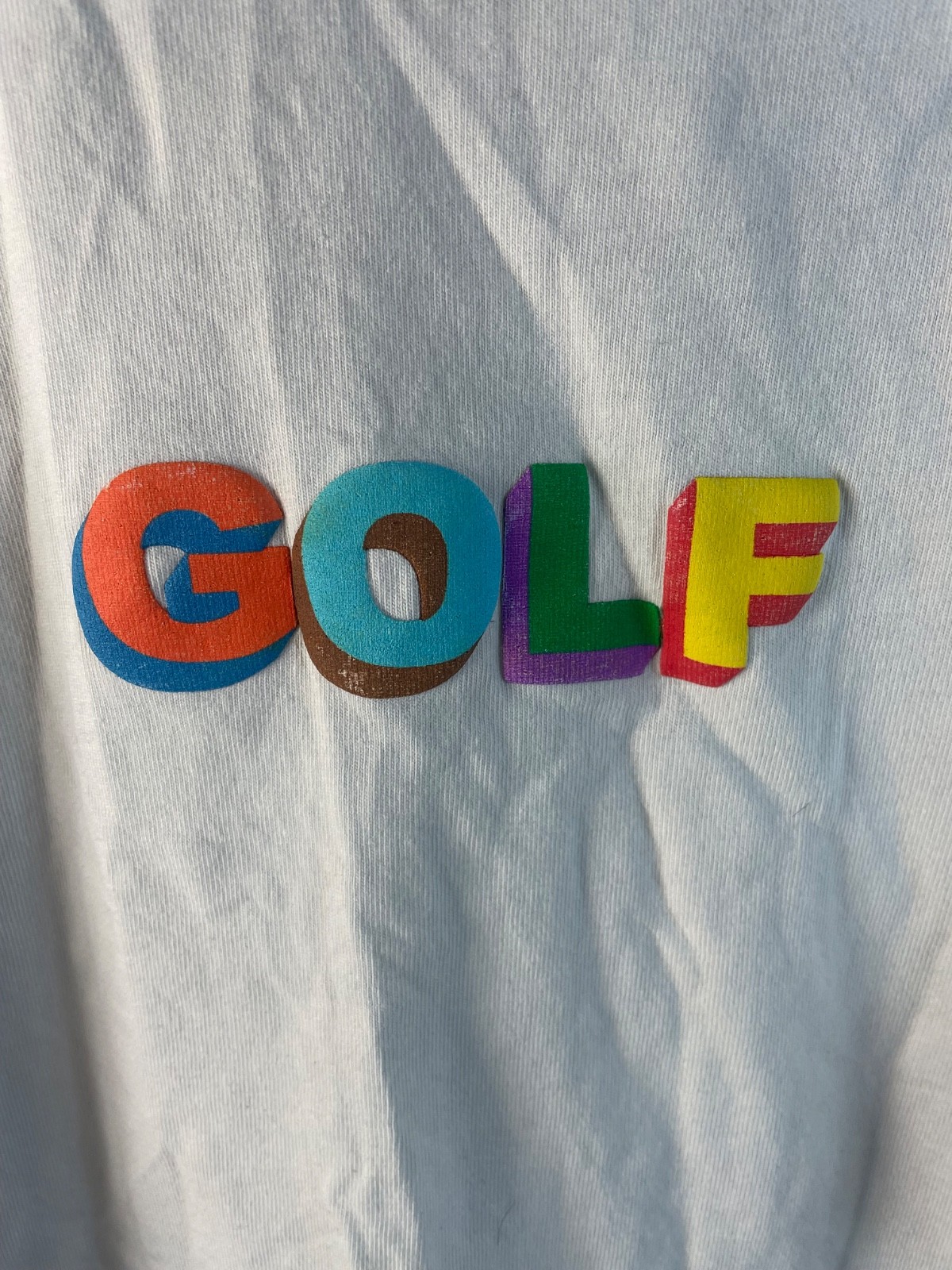 GOLF WANG Mens T Shirt Sz Small White Cotton gallery