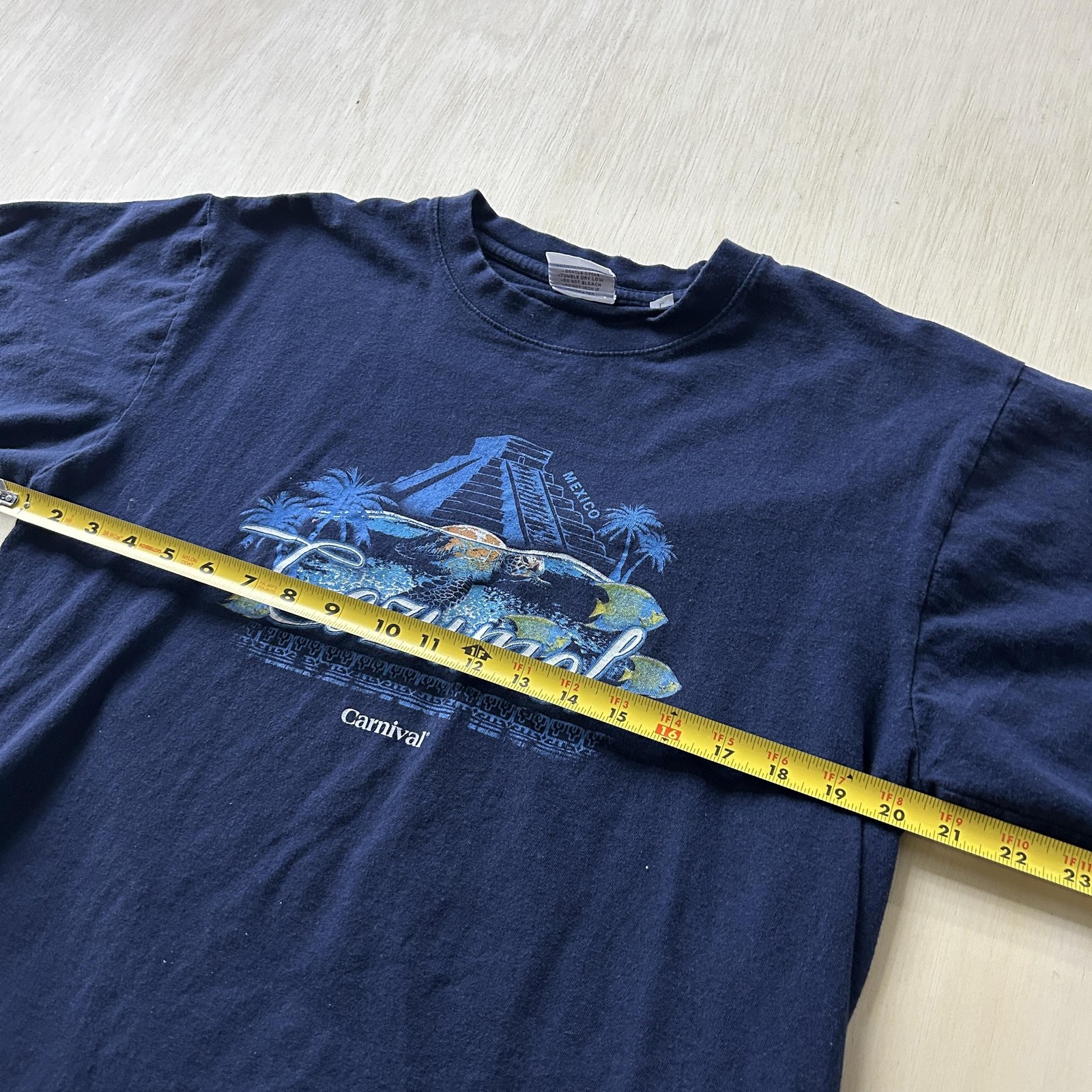 Cozumel Carnival Shirt Mens Large Blue Mexico Tropical Fish Graphic Souvenir gallery