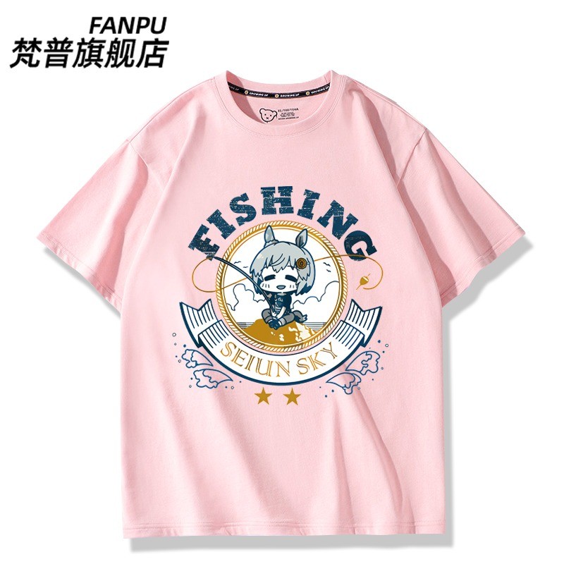 Seiun Sky Uma Musume Pretty Derby T-shirt Cosplay Halloween Pure Cotton White gallery