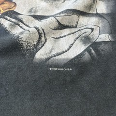 VTG Wild Oats Gargoyle Gothic Medieval Art Single Stitch Double Sided T-Shirt XL
