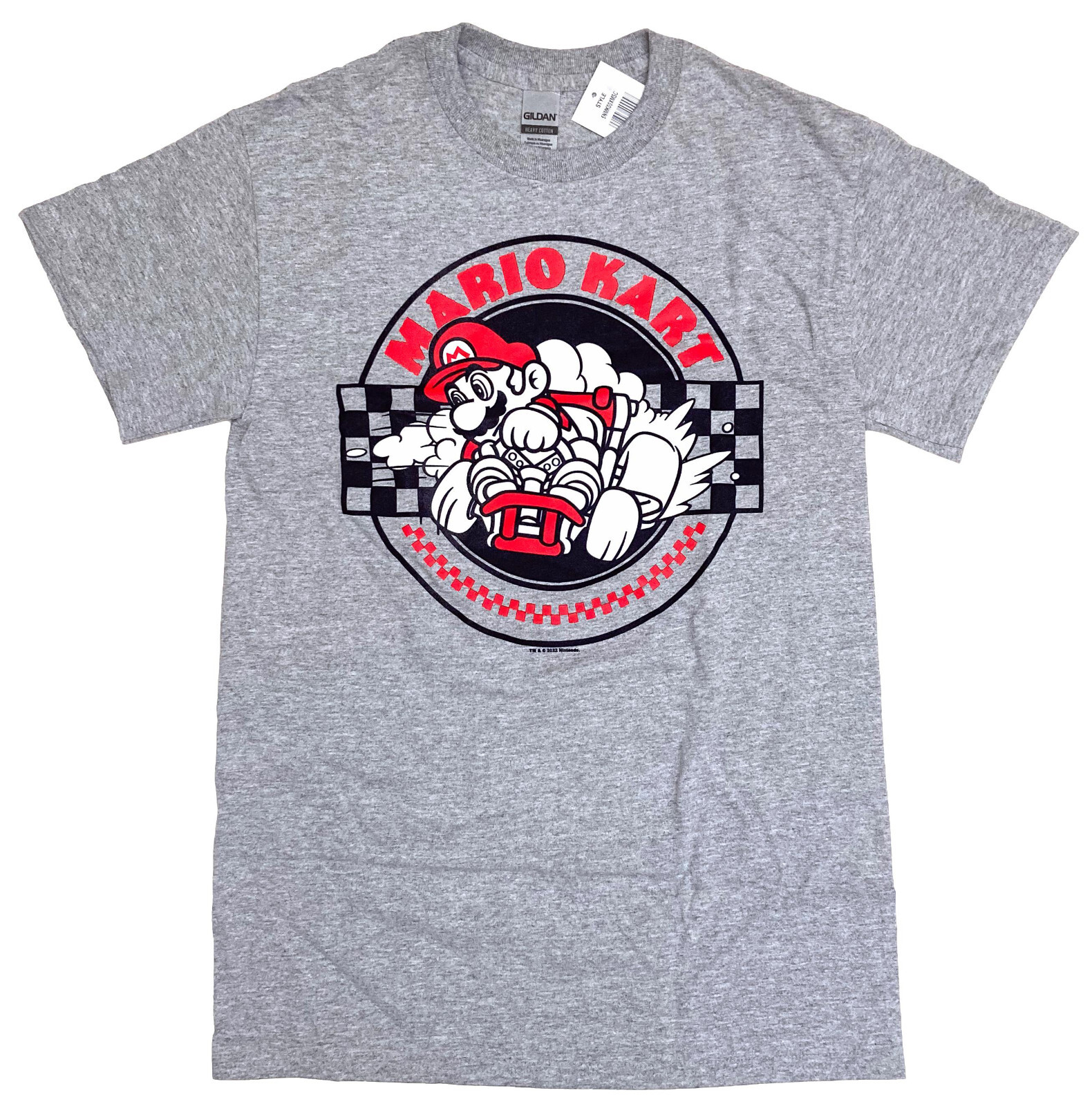 Nintendo Mario Kart Men's Grey Heather Graphic T-Shirt New gallery