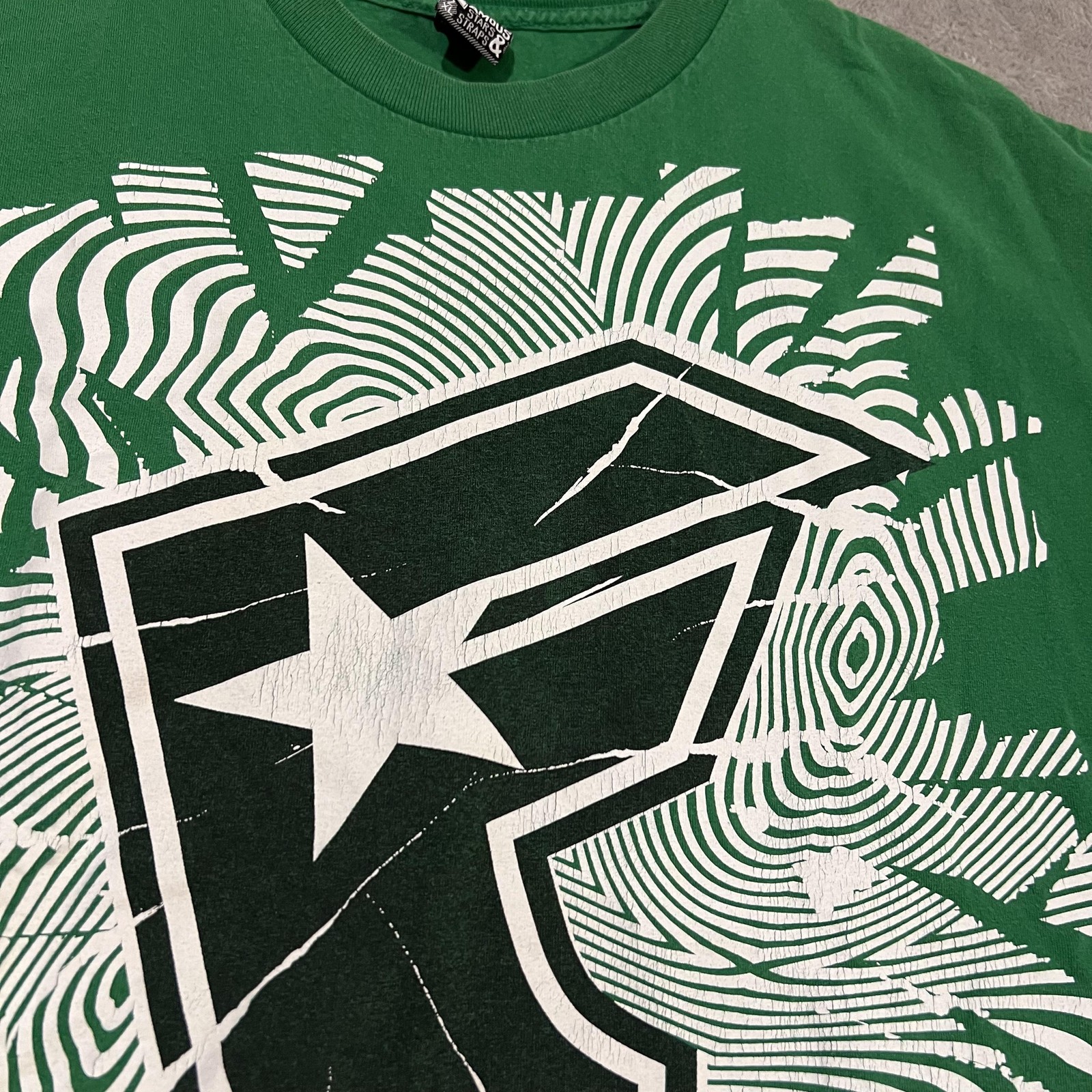 Famous Stars & Straps Shirt Mens XL Green F Logo Graphic Skate Streetwear Tee gallery