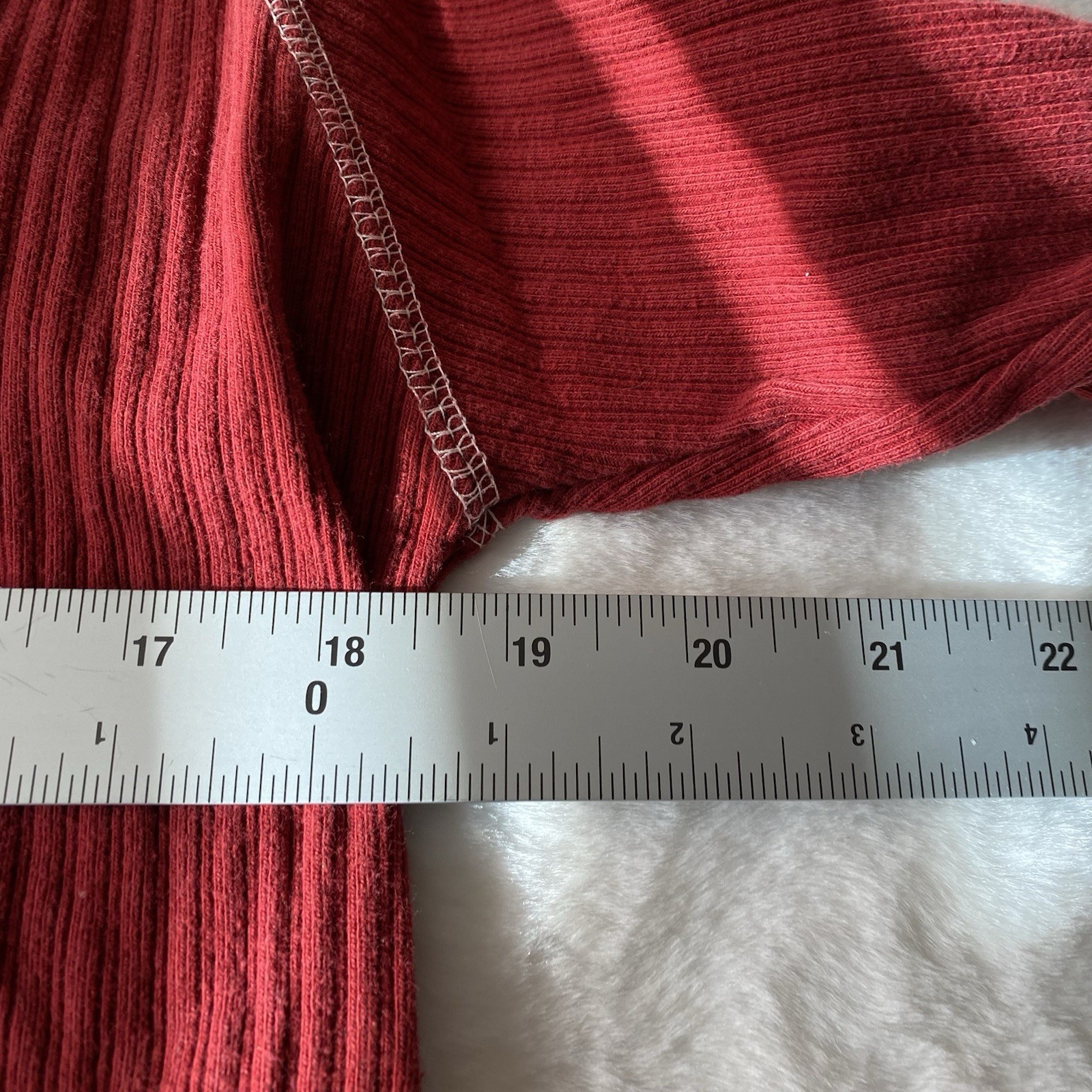 Red Head Thermal Henley Waffle Knit Long Sleeve Sz Deep Red gallery
