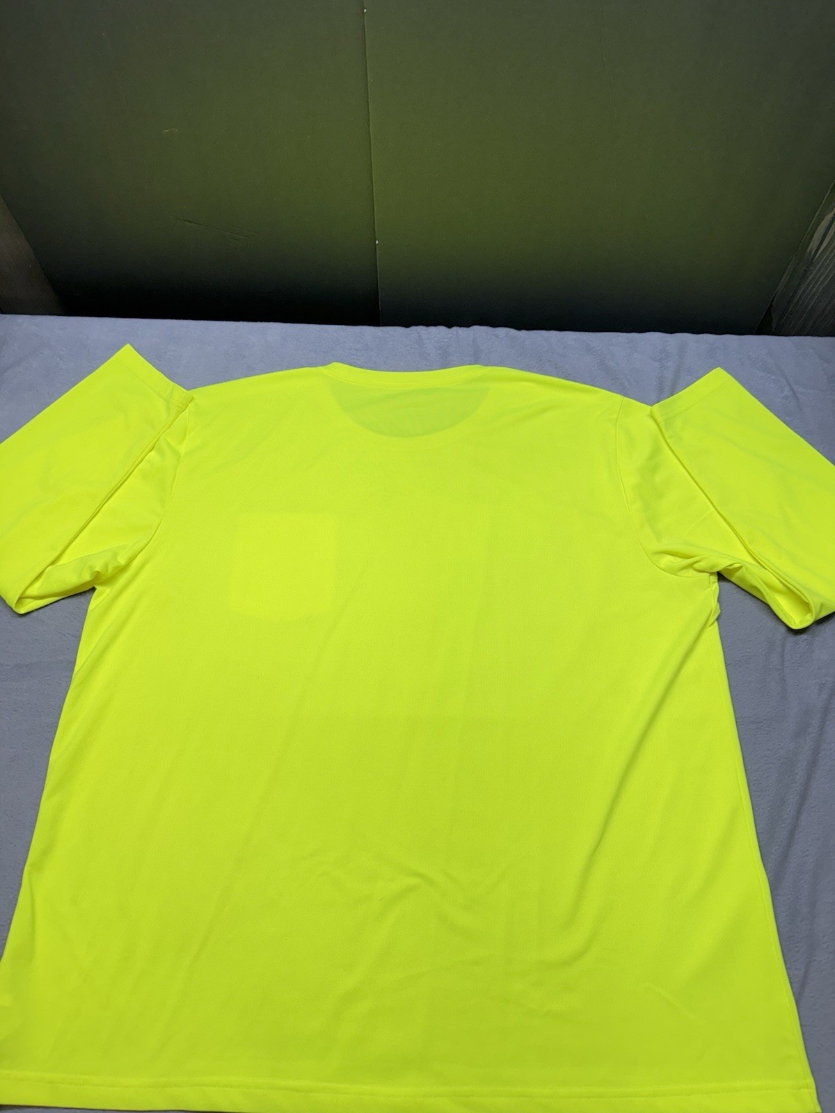 Genuine Dickies 3XL Men's High Visibility Yellow Long Seeve Workwear T-Shirt gallery