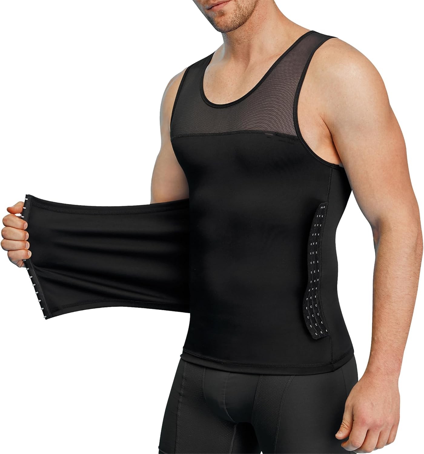 Men's Slimming Compression Shirt Tummy Control Shapewear Body Shaper Undershirt gallery