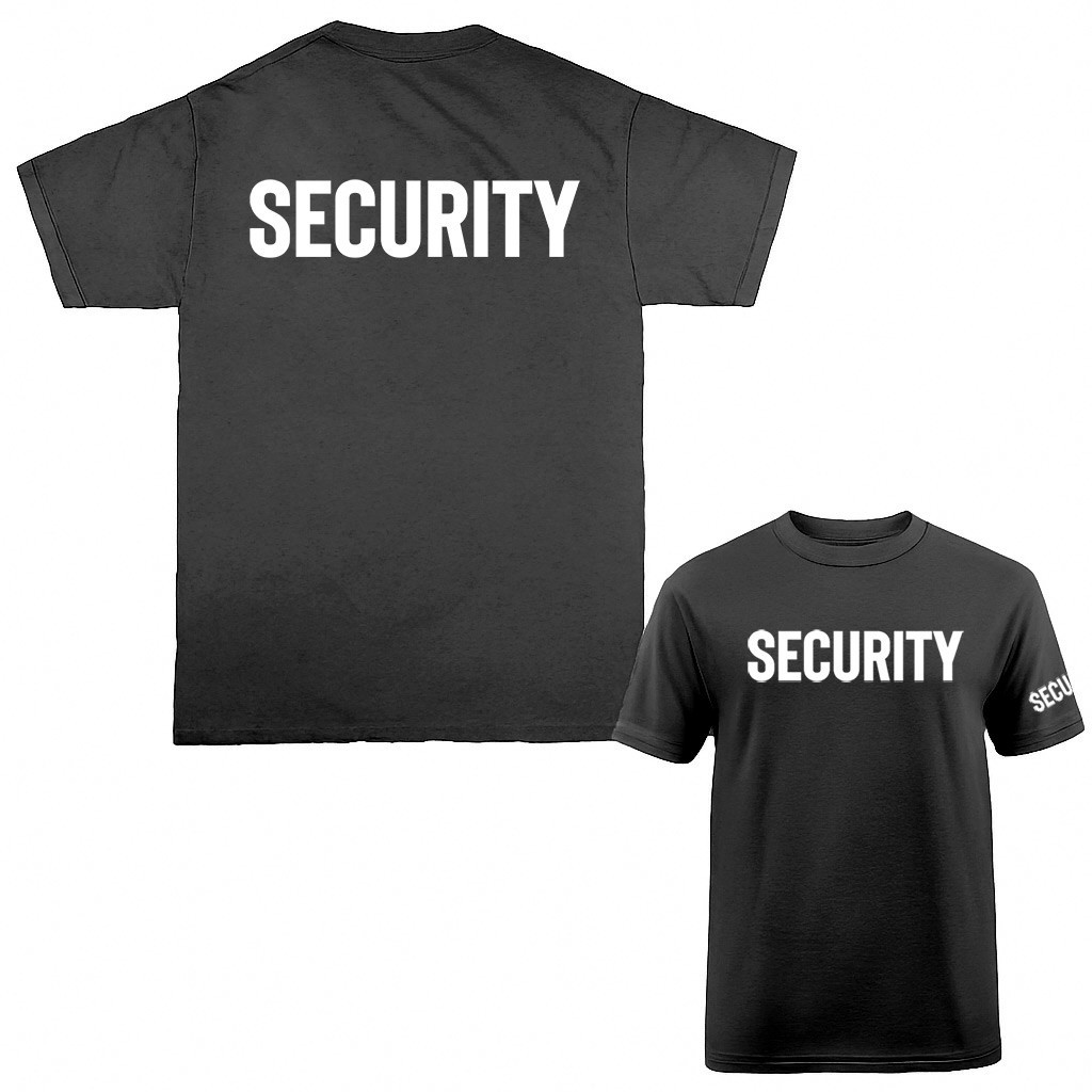 “Security” Size S-5XL Front/Back Event Staff Uniform T-shirt