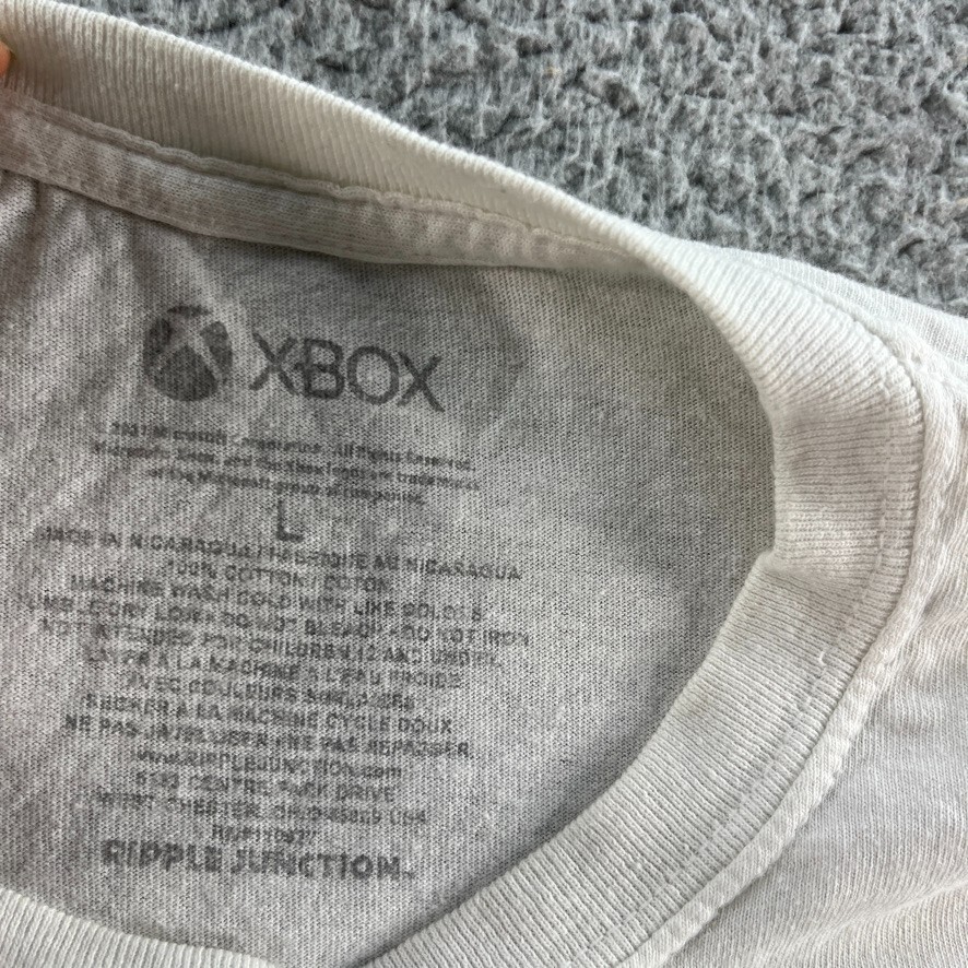 XBOX T Shirt Mens Large White Graphic Tee Ripple Junction Most Powerful Games gallery