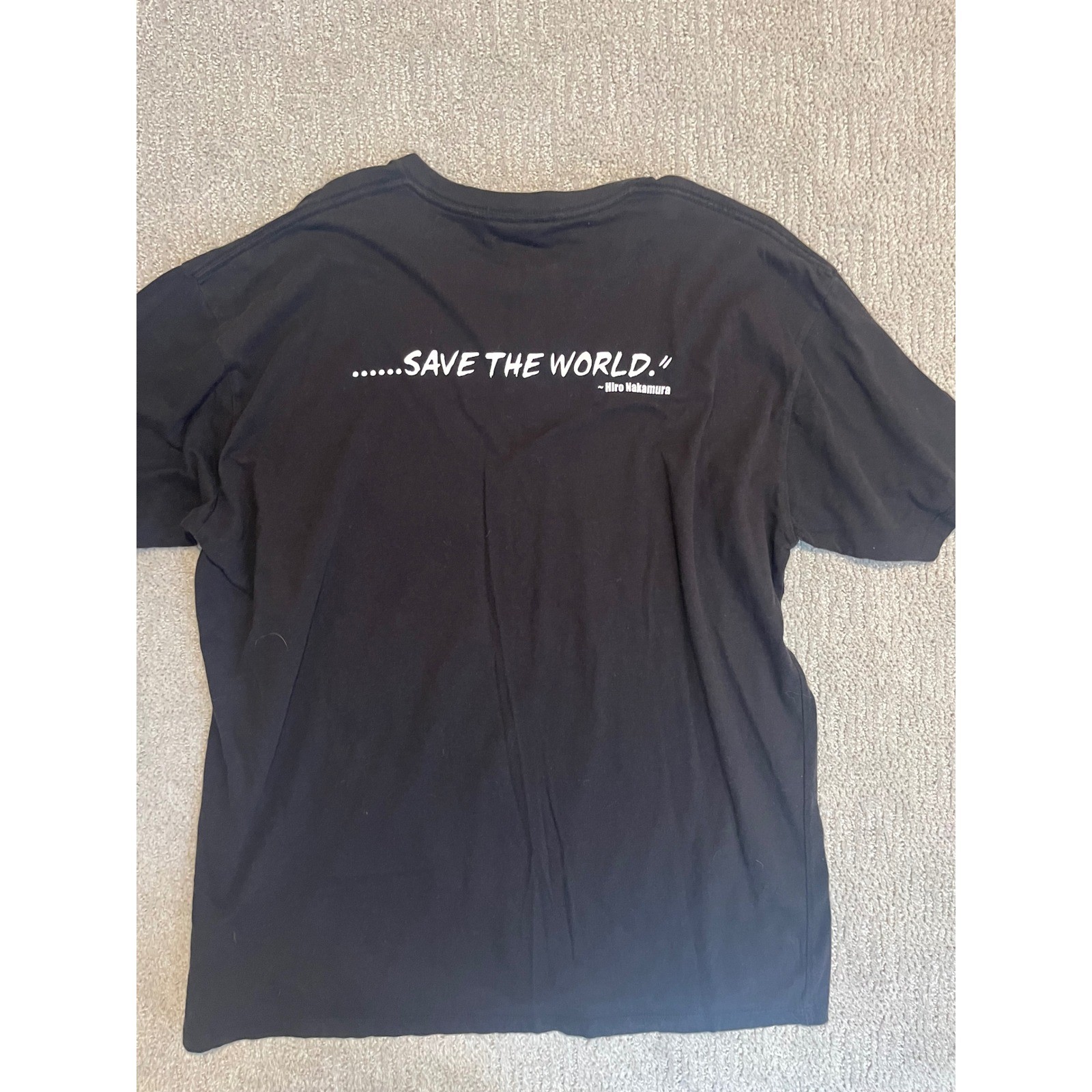 Vtg NBC Heroes TV Show Save the Cheerleader Save the World T-Shirt Black 2XL xxl gallery