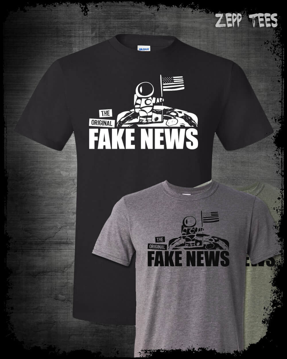 Moon Landing Hoax Shirt NASA Astronaut Space Funny Scam USA Fake News Truther