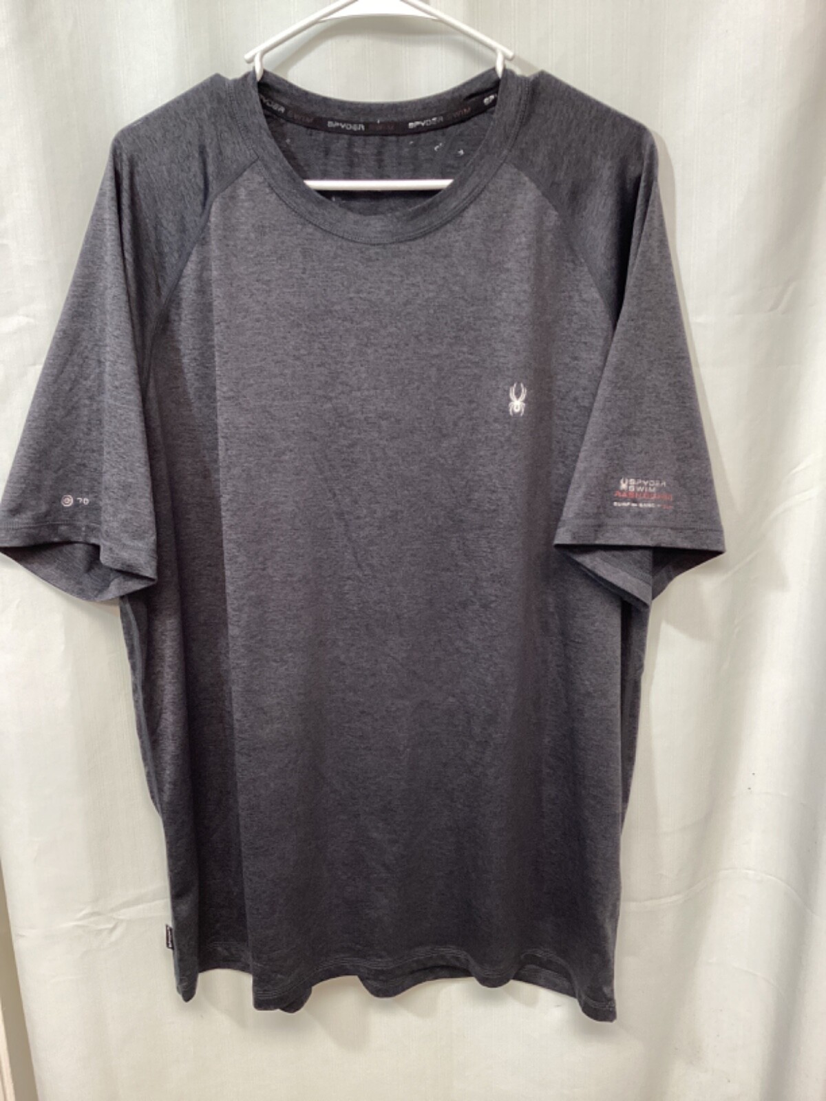 Spyder Swim Rash Guard UPF30+ Black XL Polyester T Shirt T2 gallery