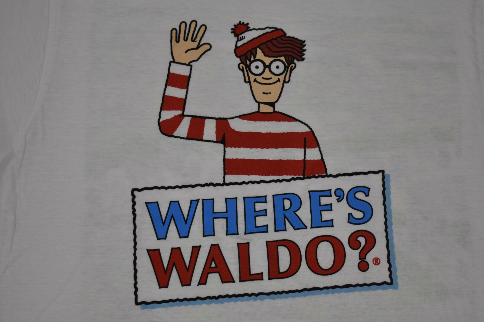 Where's Waldo Mens 2-Sided White Tee Shirt New S, M, L, XL gallery