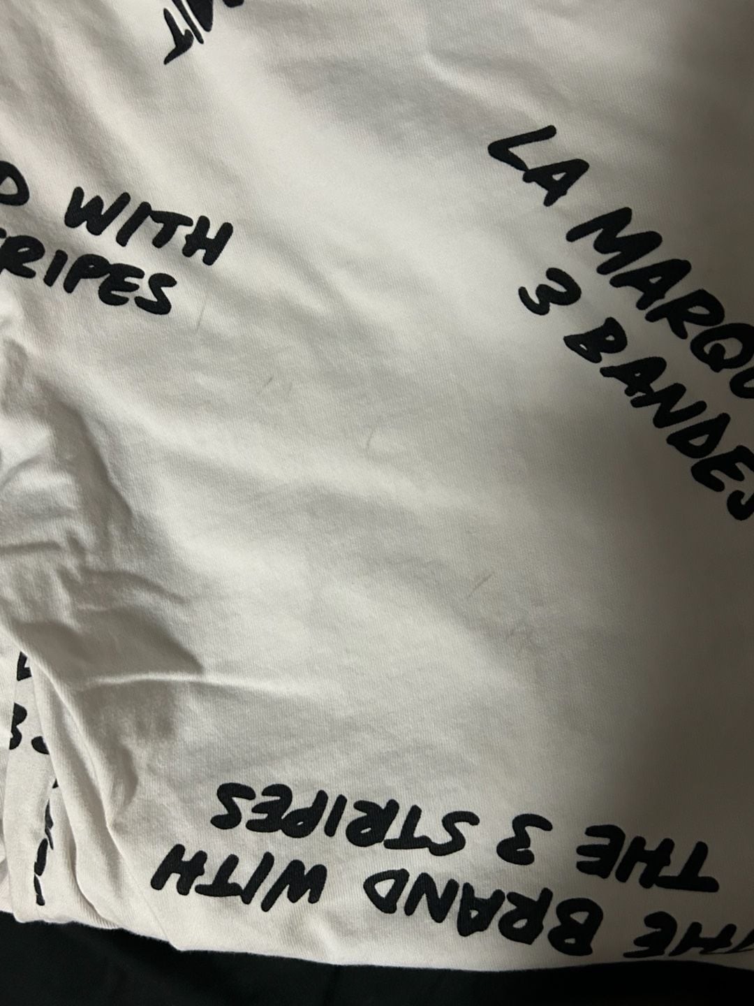 Adidas Originals Multi-Language All Over Print T-Shirt White Size M gallery