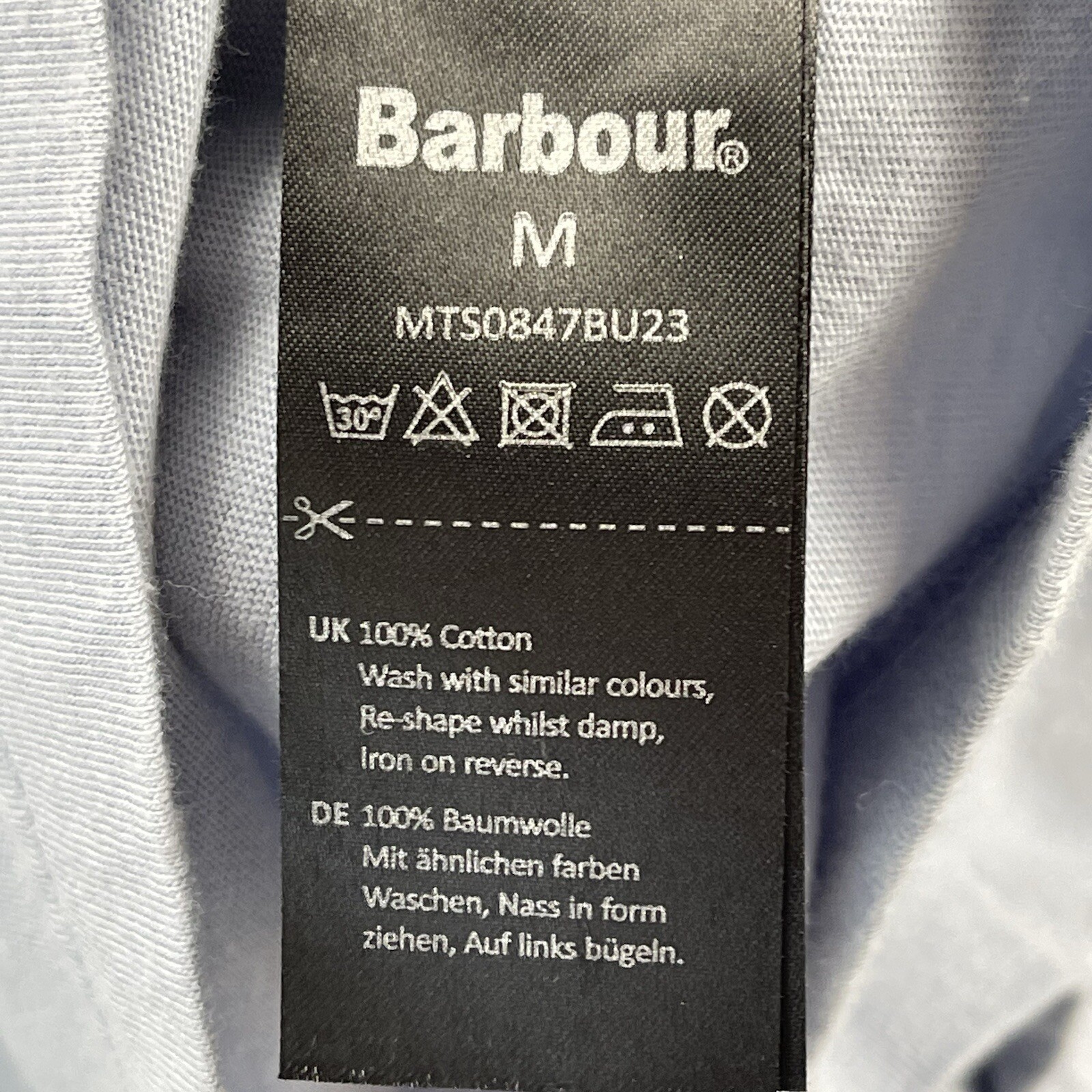 Barbour Shirt Men’s Medium Blue Short Sleeve Logo Outdoor Tee Lifestyle Hiking gallery