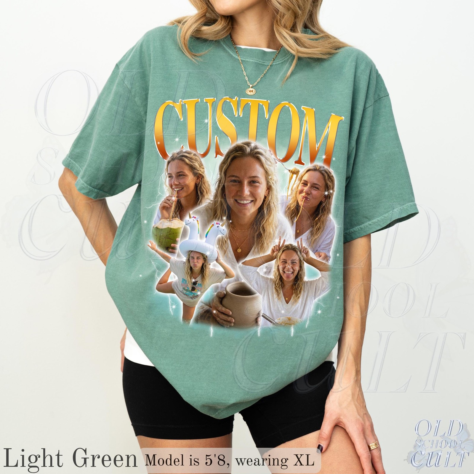 Custom Vintage Bootleg T-Shirt Personalized Photo Name Boyfriend Gift gallery