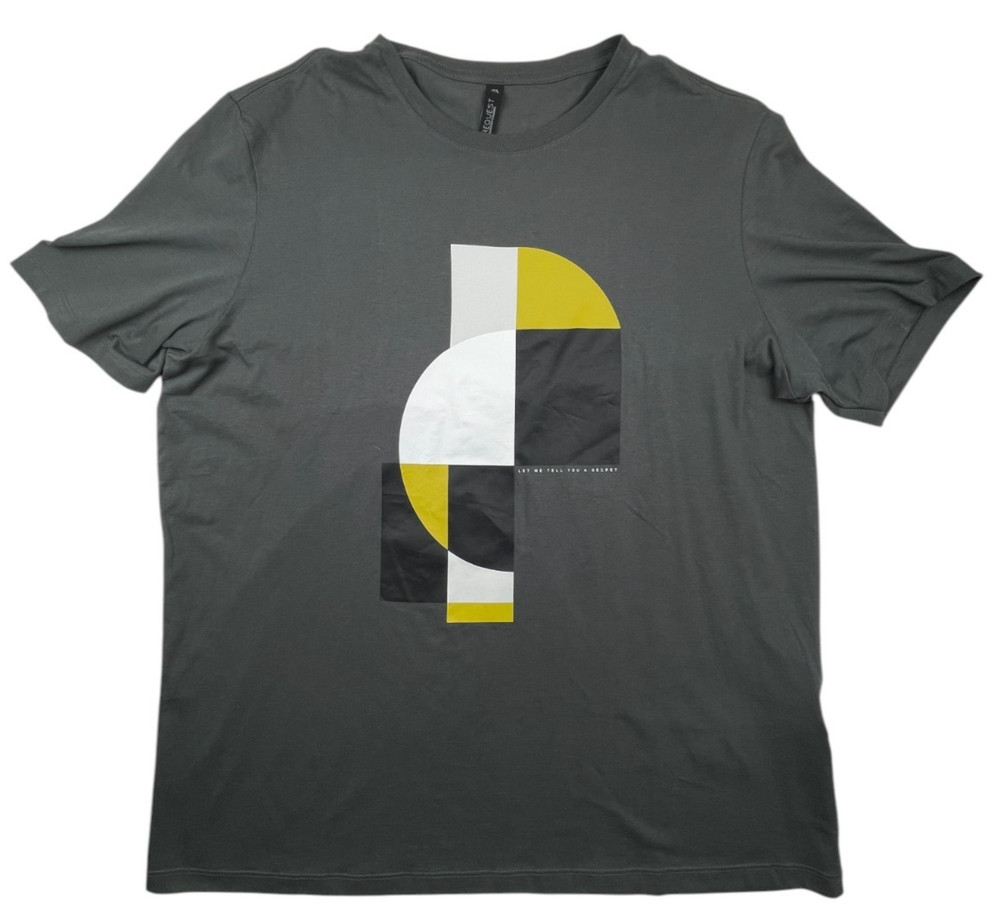NWT Request Gray “Let Me Tell You A Secret” Short Sleeve T-Shirt Size GG/XL