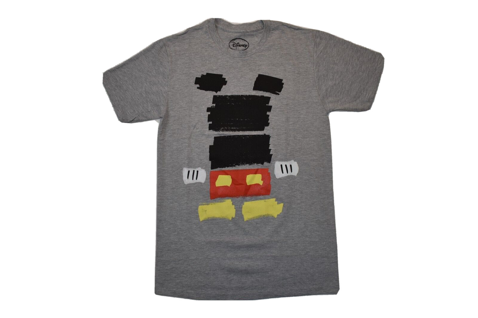 Disney Mickey Mouse Men's Abstract Painted Mickey Gray Shirt New 2XL gallery