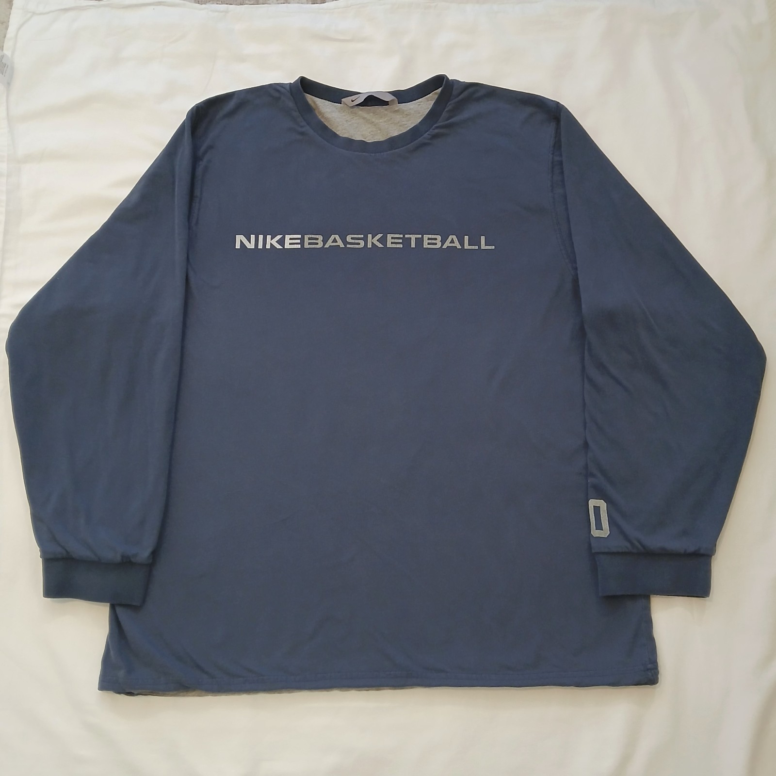 Vintage Nike Reversible Long Sleeve Shirt Mens Large Gray And Blue Heavyweight gallery