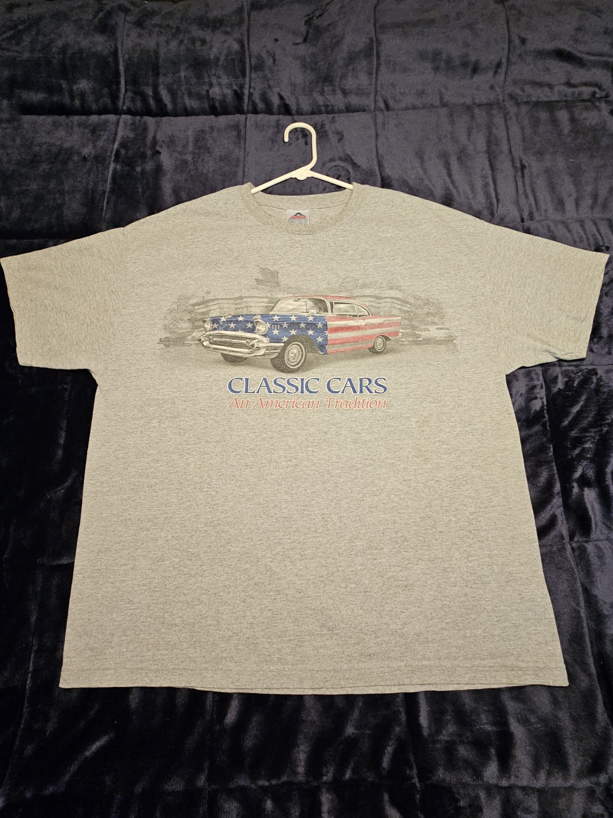 Vintage Classic Cars An American Tradition T Shirt 2XL Alstyle AAA USA Fabric gallery