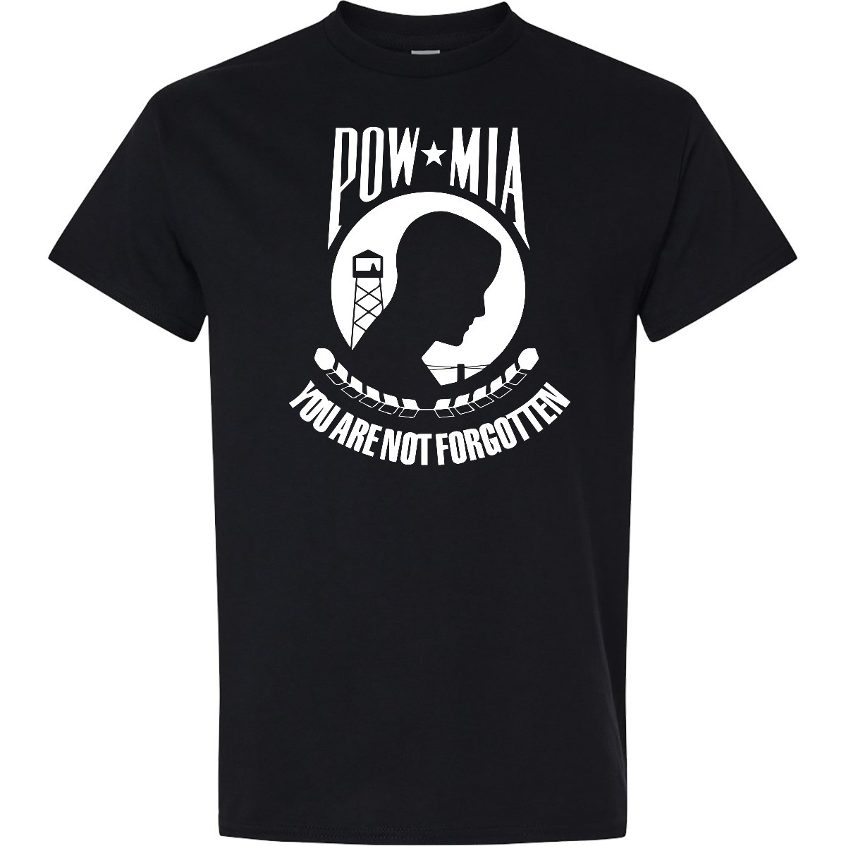 Inktastic POW MIA White T-Shirt Pow:mia Solder Usa Remember September Not Mens gallery