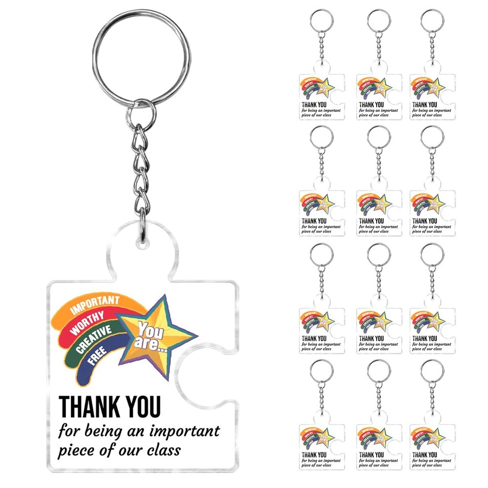 12 Pcs Motivational Star Keychain Bulk, End of Year Student Gifts from Teache…