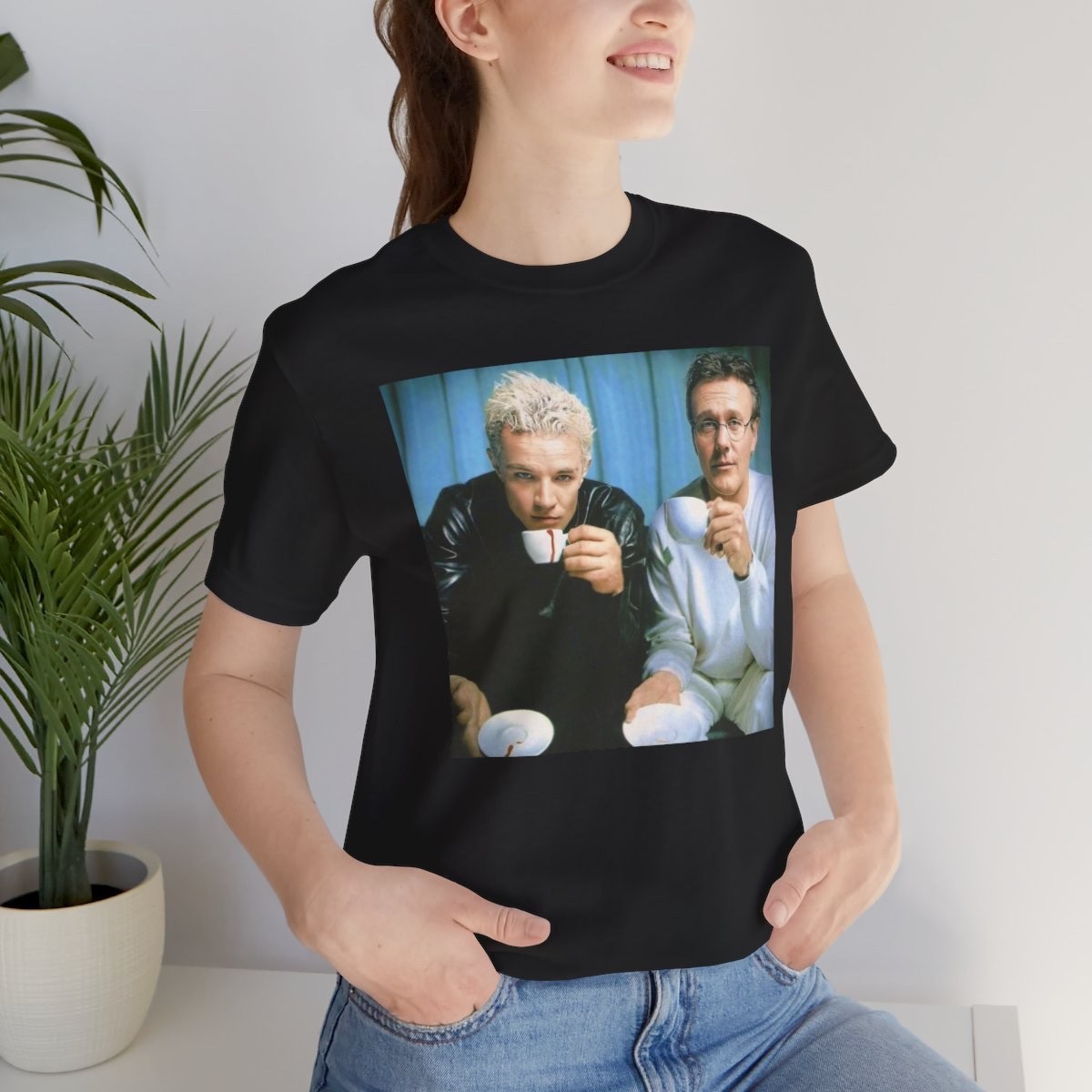 Buffy the Vampire Slayer T-Shirt ✩ SPIKE + GILES Tea Party ♡ Vintage Retro TV! gallery