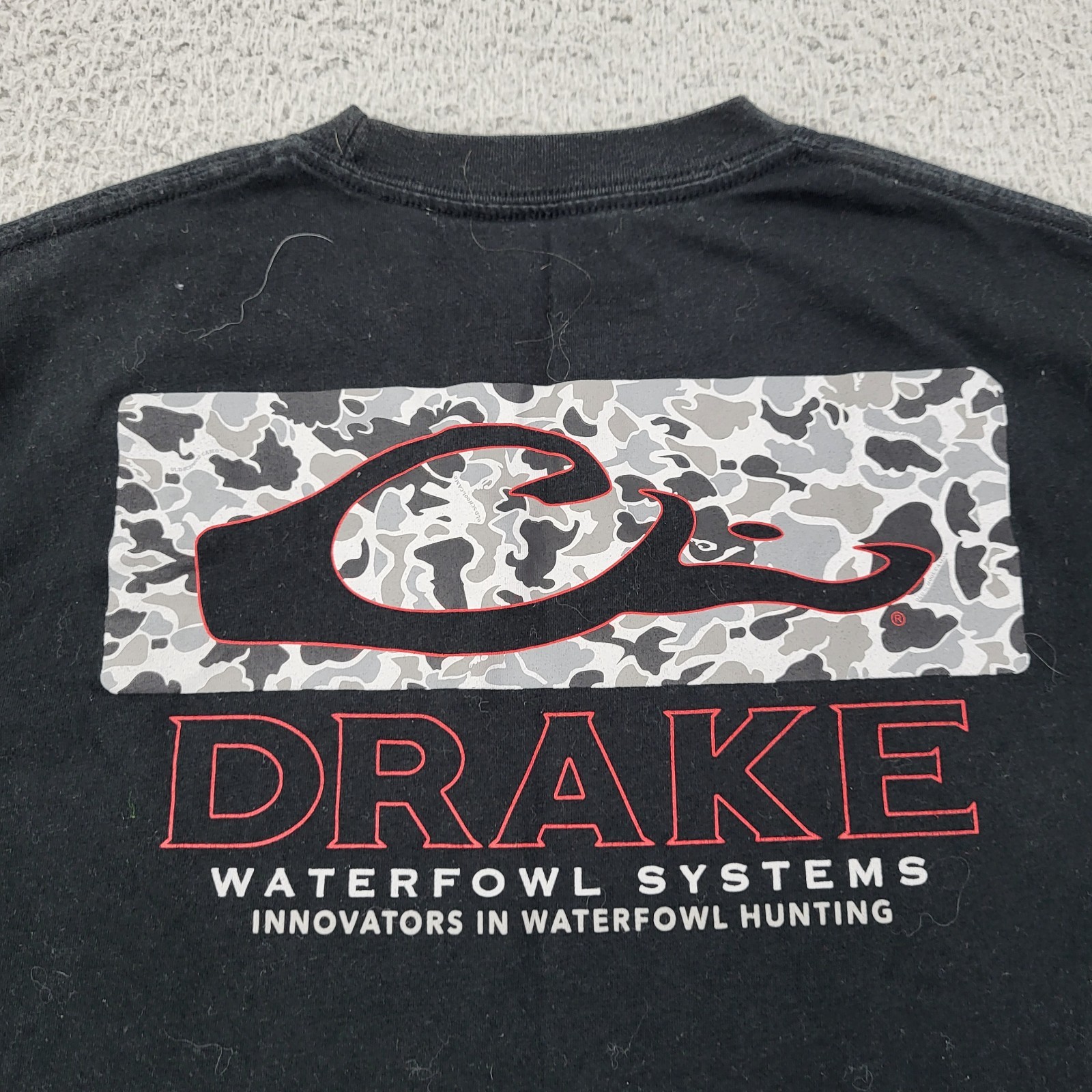 Drake Shirt Mens Medium Black Drake Waterfowl Systems Graphic gallery