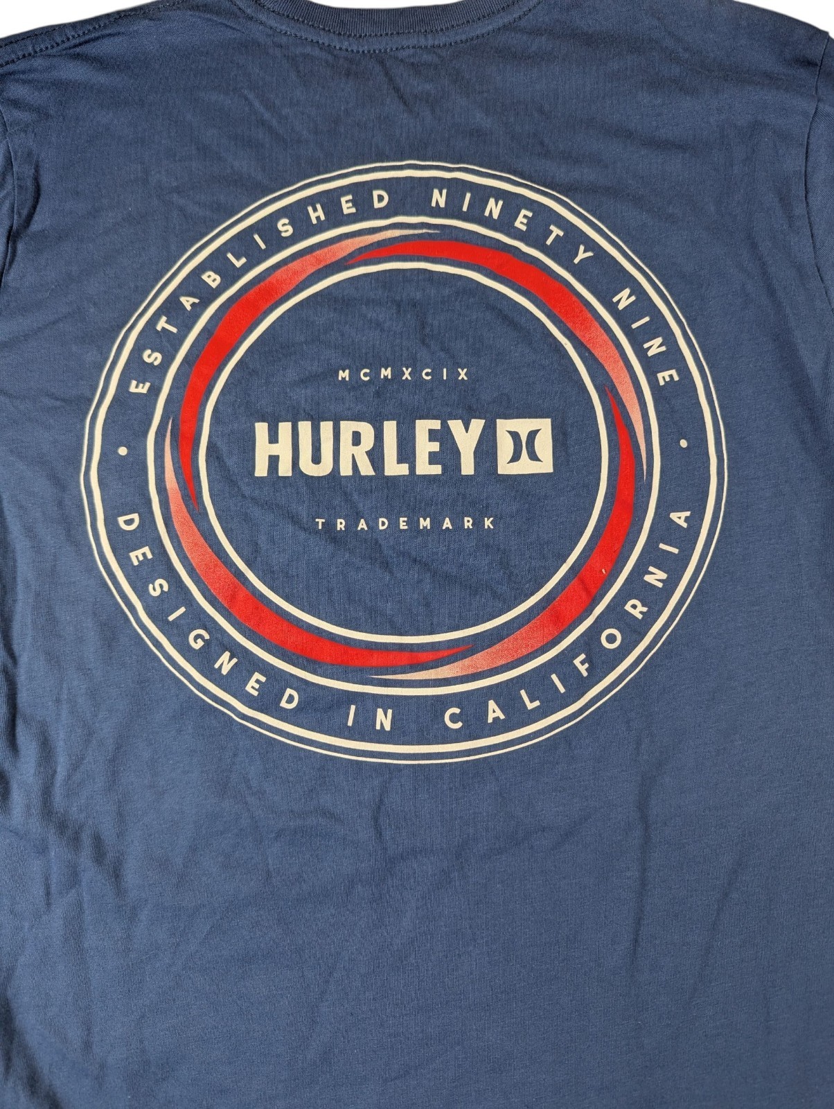 Hurley Men's Size Small Everyday Whirlpool Short Sleeve Tee T-Shirt Blue NWT gallery