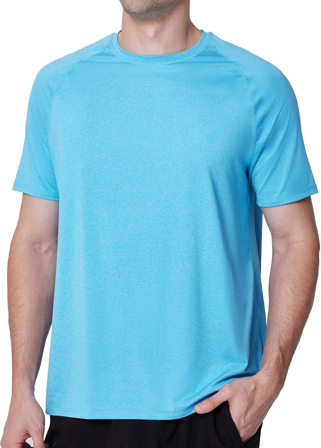 Men's UPF 50+ Quick Dry Rash Guard Short Sleeve Swim Shirt for Surfing Fishing gallery