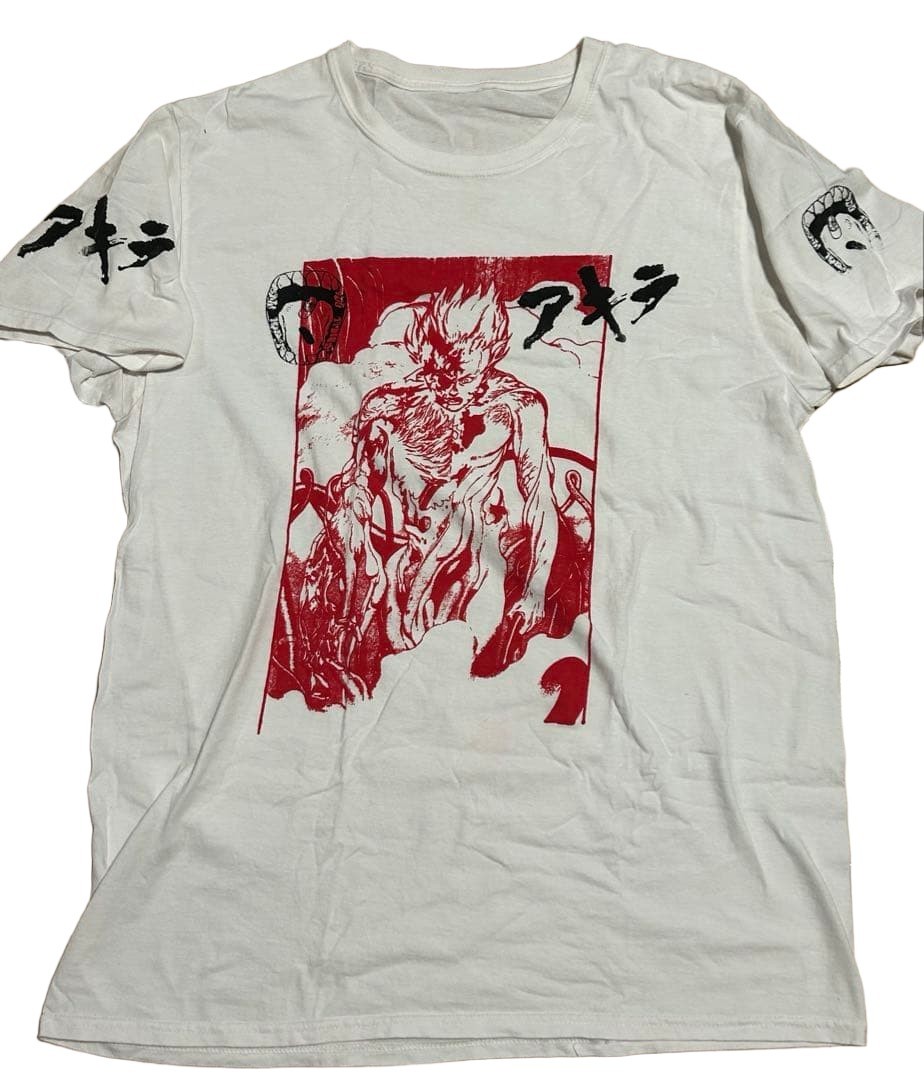 AKIRA T-shirt Hand-printed Silk Screen Vintage Rare Size M