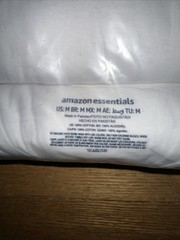 Amazon Essentials Men 6 Pack Crewneck Undershirts White Blank Medium 100% Cotton