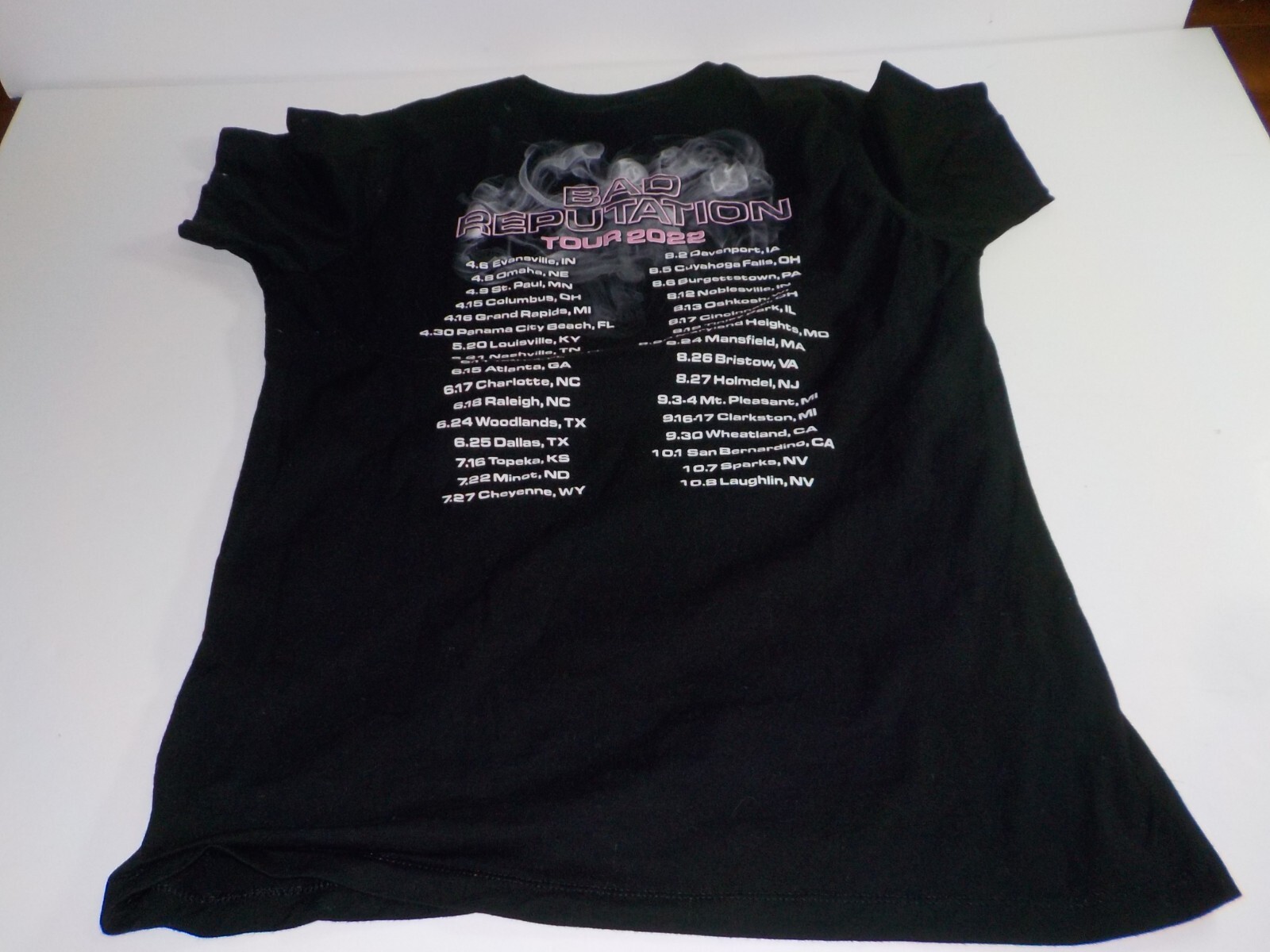 Kid Rock Short Sleeve Shirt Band Black Bad Reputation Tour 2022 See Measurement gallery