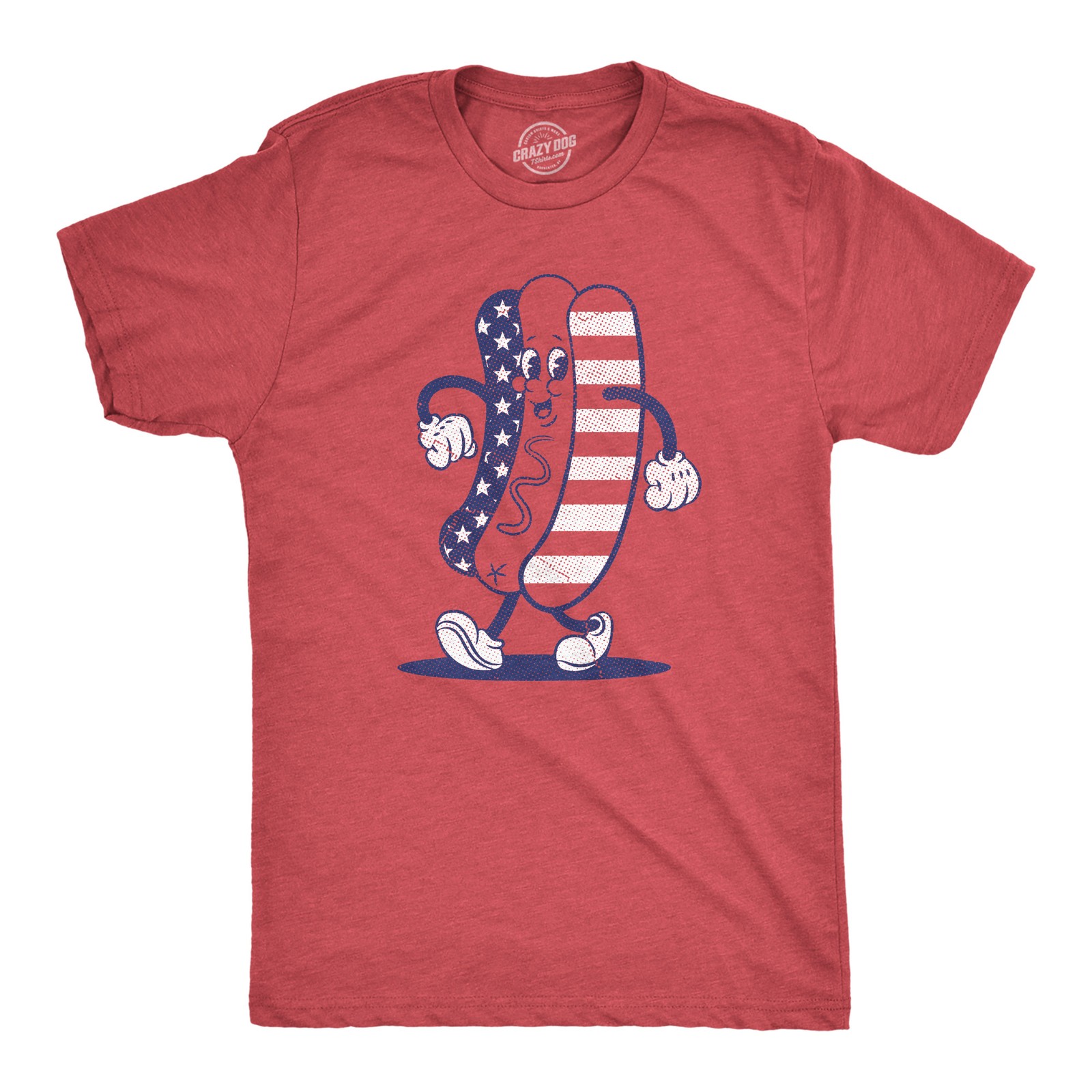 Mens Fourth Of July Hotdog T Shirt Funny Patriotic Cookout Grilling Tee for Guys gallery