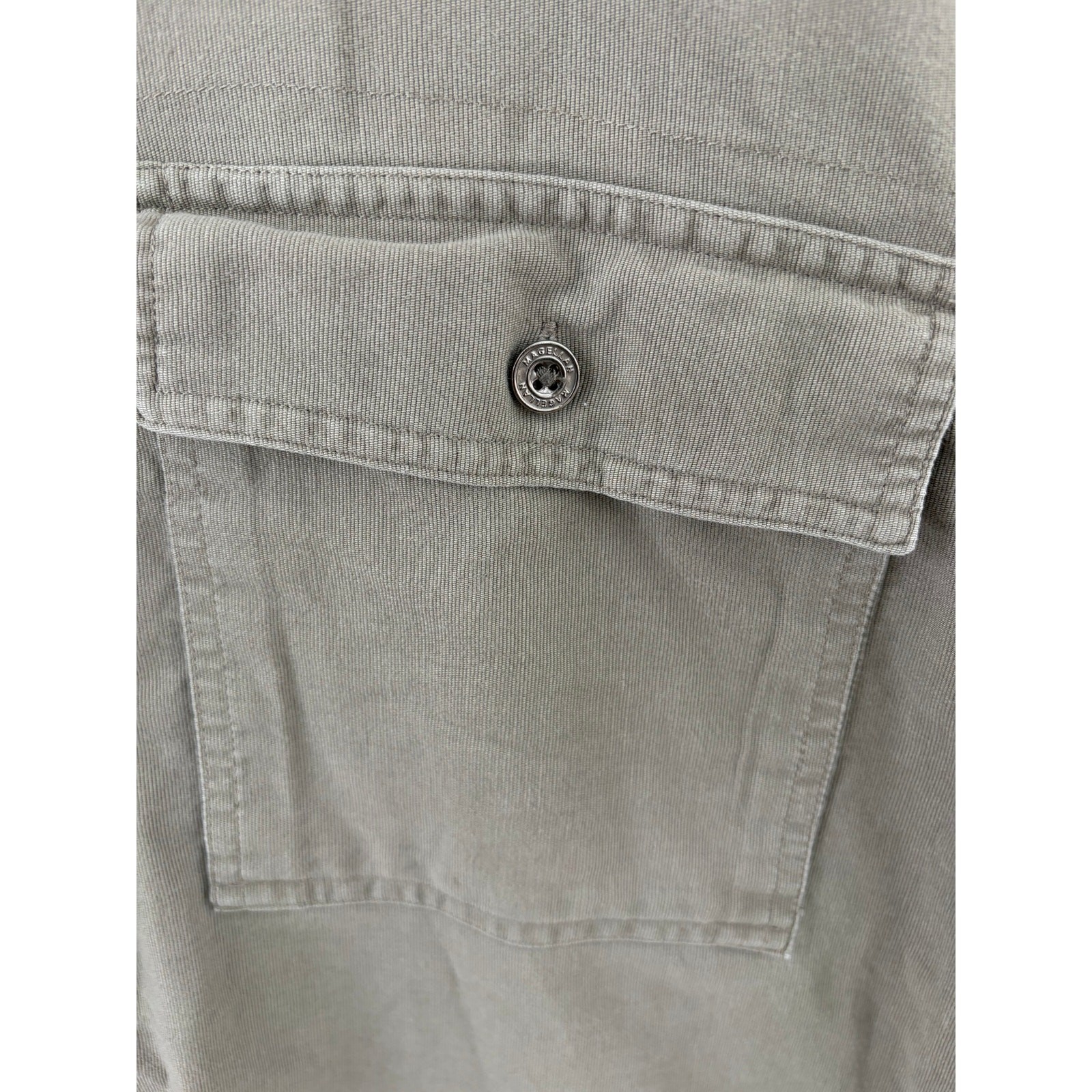 *CABELA'S MAGELLAN* Shortsleeve Camping Shirt Versatile Outdoor Khaki Men Size M gallery
