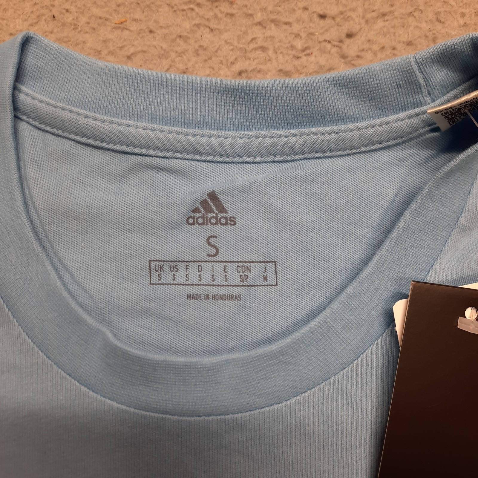Adidas Fresh Tee T-Shirt Men's Size Small Sky Blue Short Sleeve Training Logo gallery