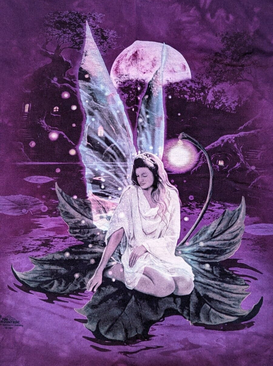 The Mountain 2004 Fairy Princess on a Leaf in Water T-Shirt, Size M gallery