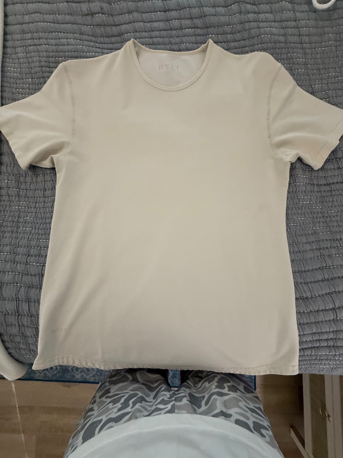 Bylt Basics drop cut shirt Bone Large gallery
