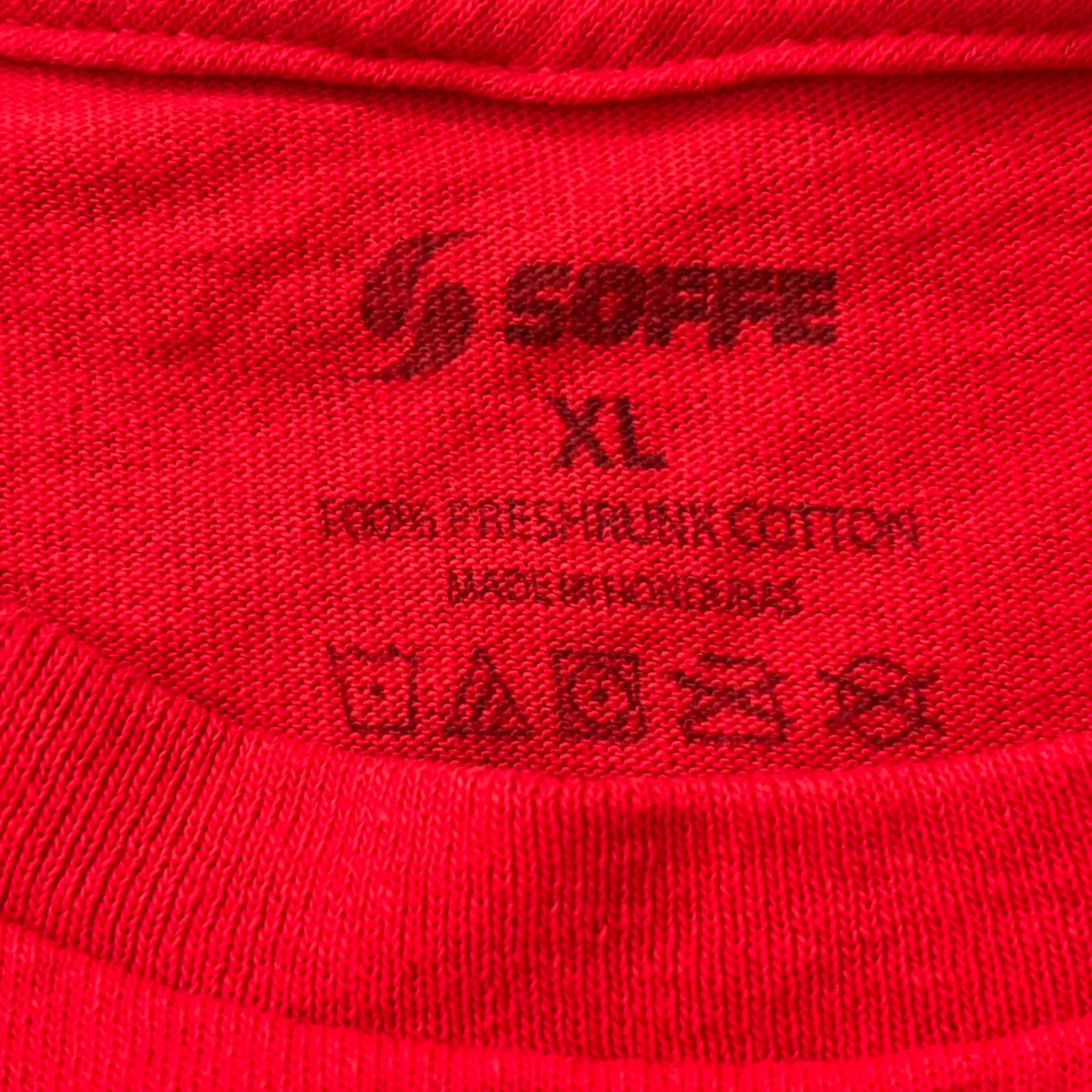 Soffe Long Sleeve Red T-shirt Men’s XL- Crew Neck And Cuffs gallery