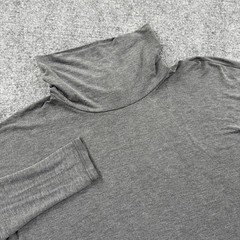 Uniqlo Turtleneck Shirt Medium Gray Long Sleeve Heattech Pullover Men’s