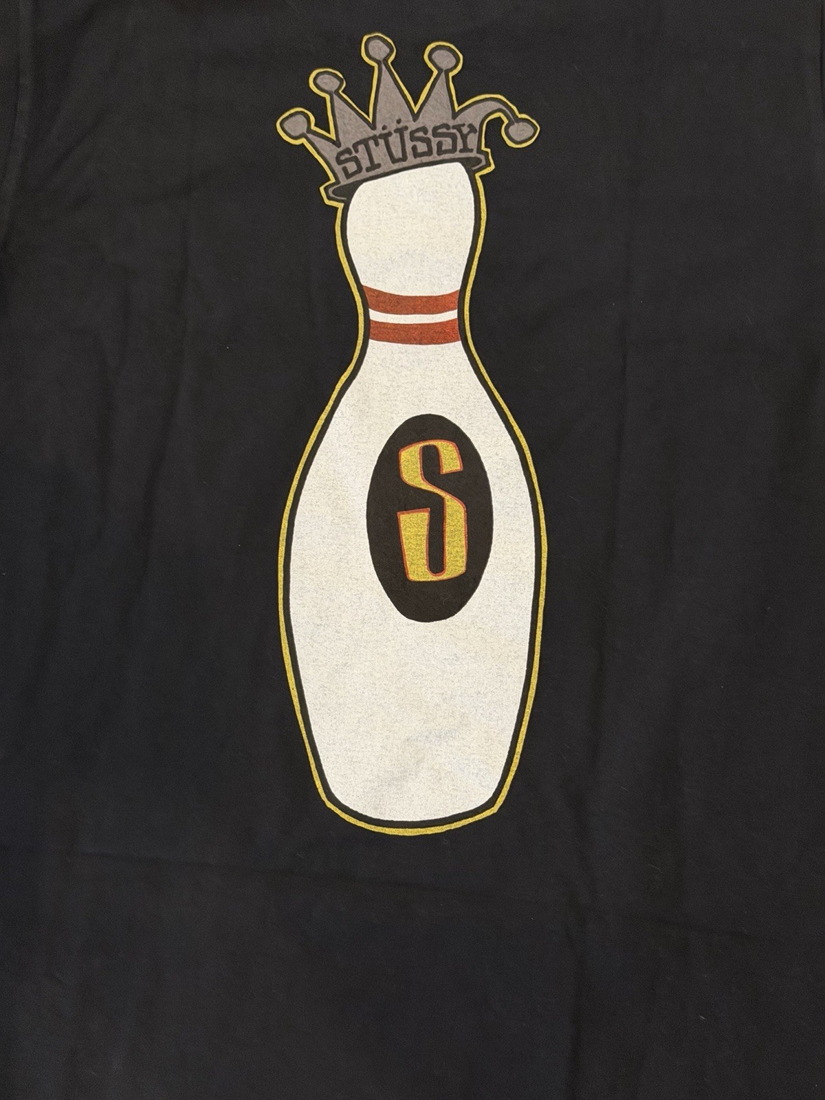 Stussy Shirt Tee Tshirt Black Size Small Double Sided Streetwear ✅ gallery