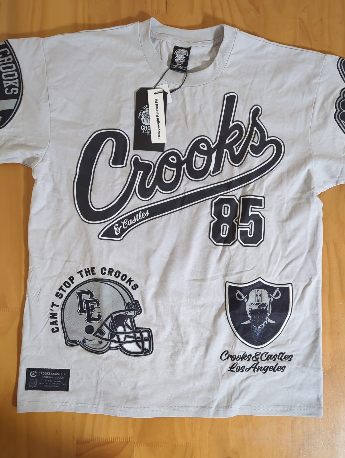 Crooks And Castles Los Angeles Raiders T Shirt Men's Size Medium M New NWT gallery