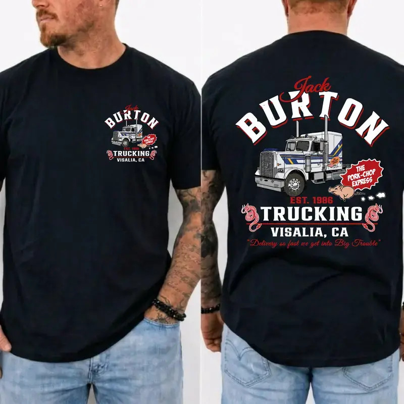 Jack Burton Trucking Shirt Big Trouble in Little China Vintage Graphic Tee gallery