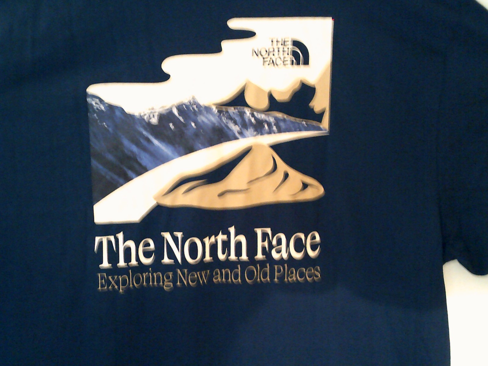 NEW NORTH FACE "Exploring Old & New Places Tee" MEN'S BLUE T-SHIRT XL NF0A8FVSD1 gallery