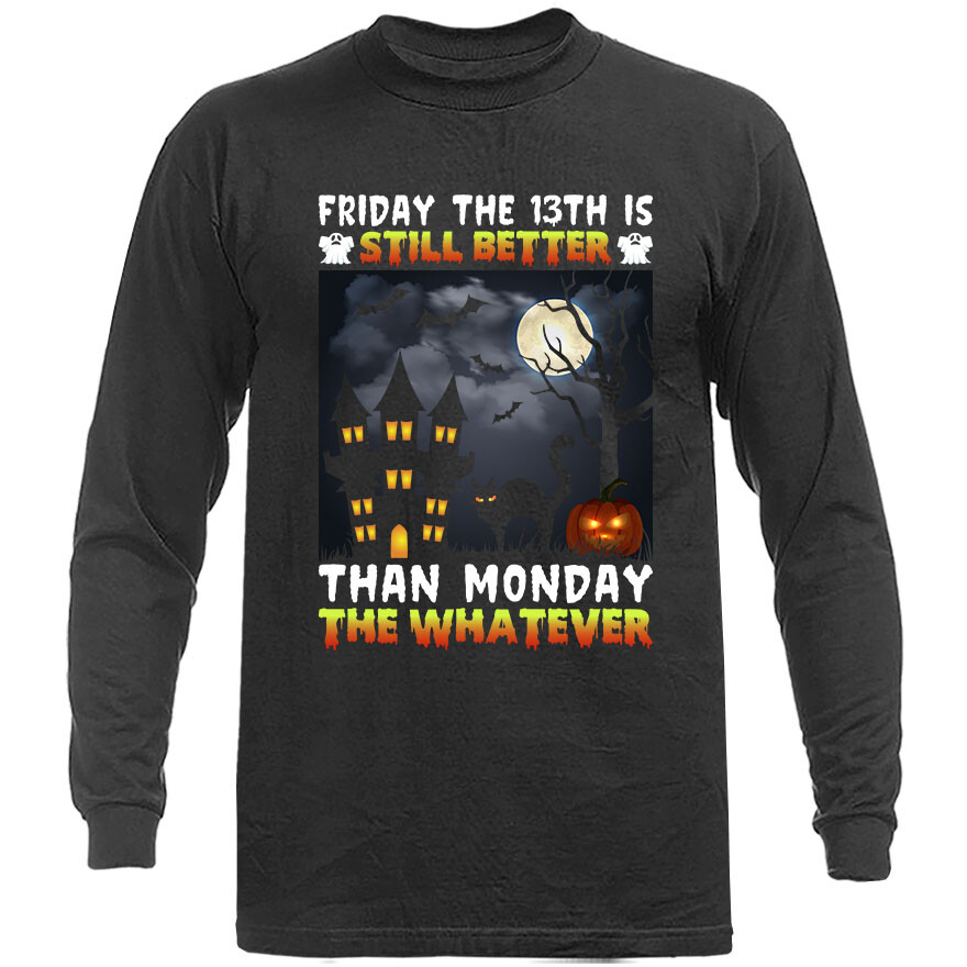 Halloween Costume Spooky Witches Pumpkin Ghost Long Sleeve T-Shirt